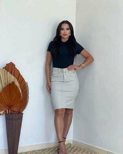 Saia jeans sarjada 233 - comprar online