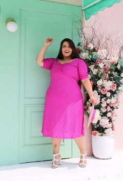 Vestido plus sise lese fuscia 205 - comprar online