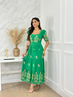 Vestido verde 076 na internet