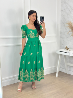 Vestido verde 076 - comprar online