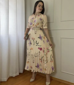 VESTIDO PLISSADO Amarelo- 0719 - comprar online