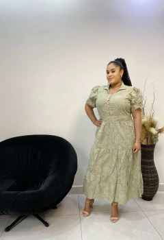 Vestido plus sise lese verde 124 - comprar online