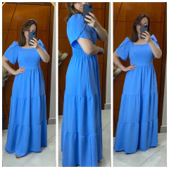 vestido longo duna azul claro cod 374 na internet