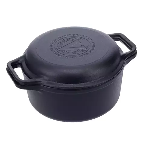 Combo Cooker de Fundición 27cm 5.7 litros. Victoria Cast Iron - comprar online