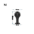 Plug Anal de Silicone Transparente Homo Modern