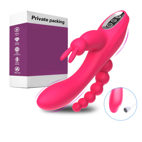 Vibrador Rabbit Estimulador de Clitóris, Ponto G e Ânus HiWup