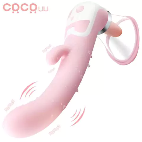 Vibrador Bomba de Vácuo com Língua Coco Lili