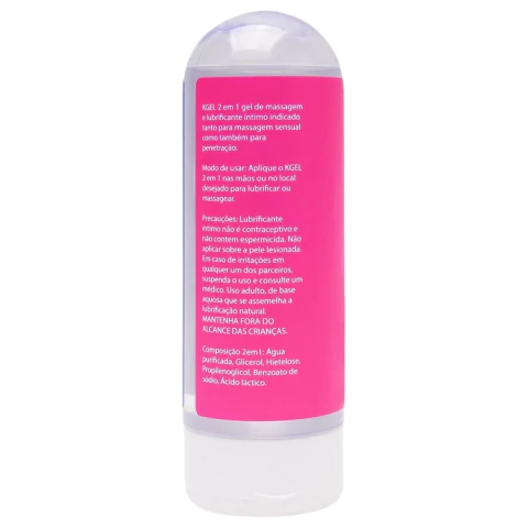 Lubrata Kgel Extremo Sensual, 2 Em 1 Massageador , 200ml