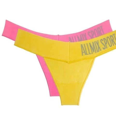 Calcinha Tanga de Corda de Secagem Rápida Almix Sport