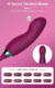 Vibrador Sugador 2 em 1 Ponto G Rose Flower