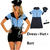 Fantasia Cosplay Uniforme Policial Sexy Modern