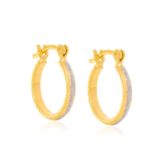 Brinco Rommanel Argola Com Aplicacao De Rhodium 522064 - Joias Rommanel | Carla Damasceno Joias