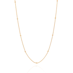 Gargantilha Formada Por Corrente Com Bolas De 2,5Mm.Med. 42 Cm - loja online