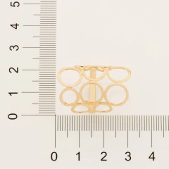 Maxi Anel Rommanel Com Circulos Vazados 511048