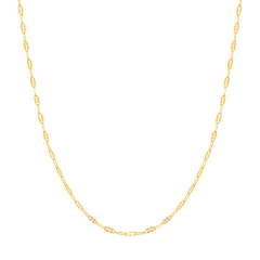 Gargantilha Formada Por Fio Com Navetes E Detalhes Batidos.Med 42 Cm