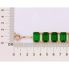 Pulseira Rommanel com cristais Verdes - comprar online