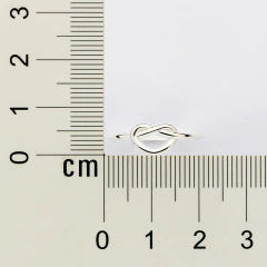 Anel Prata Rommanel Skinny Com Coração Entrelaçado 810363 na internet