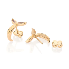 Brinco Rommanel Infantil Cauda Princesa Ariel com Zircônias - comprar online