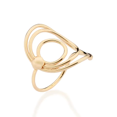 Maxi Anel Rommanel Com Circulos Vazados.513529 - comprar online