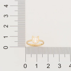 Anel Infantil Gato Com Aplicacao De Resina. na internet