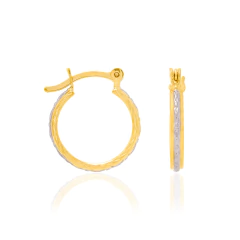 Brinco Rommanel Argola Com Aplicacao De Rhodium 522064 - comprar online