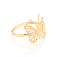 Anel Com Borboleta Vazada. - comprar online