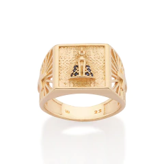 Maxi Anel Rommanel Nossa Sra Aparecida Com Zircônias 513567