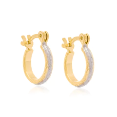 Brinco Argola Com Aplicacao De Rhocium.Med 1,3 Cm