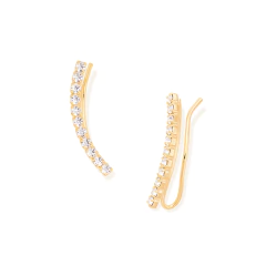 Brinco Rommanel Ear Cuff Com 22 Cristais 523209 na internet