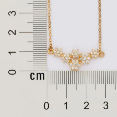 Colar e Brinco Rommanel Luxo Flores com Zircônias Elegante - comprar online