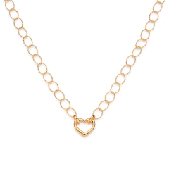 Gargantilha Rommanel Elos Ovais e Fecho Coração 532512 - comprar online