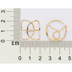 Maxi Anel Rommanel Com Círculo Torcido Vazado E Círculo Liso Vazado Entrelacados 513531 na internet