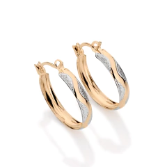 Brinco Rommanel Argola Com Aplicacao De Rhodium 523921 - Joias Rommanel | Carla Damasceno Joias