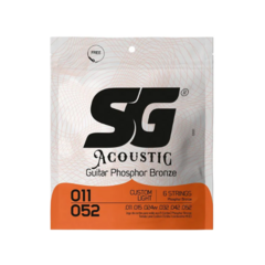 Encordoamento SG 011 Bronze Fósforo 6691 Para Violão (0.011 - 0.052)