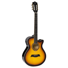 Violão Michael Eletroacústico VMY340 Mini Jumbo Cutway Sunburst