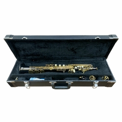 Sax Soprano Eagle SP50BG Onix Chaves Laqueadas - Usado (2474)