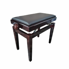 Banco Banqueta Saty BP80 Piano Madeira Luxo Marrom Almofadado 58cm - comprar online