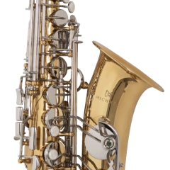Sax Alto Michael WASM32 Laqueado Chaves Niqueladas - Plander