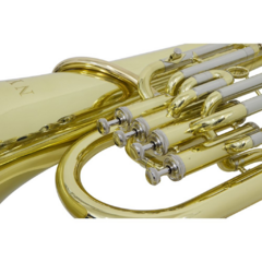 Euphonium Bombardino Sib New York NY EP340 4 Pistos Laqueado Detalhes Niquelado - Plander