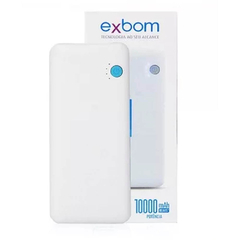 Carregador Portátil Celular Exbom Power Bank Com Lanterna - comprar online