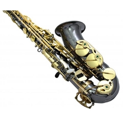 Sax Alto Eagle SA500BG Preto Onix com chaves Laqueadas e Gravação Especial na internet