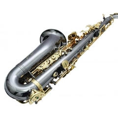 Sax Alto Eagle SA500BG Preto Onix com chaves Laqueadas e Gravação Especial - Plander