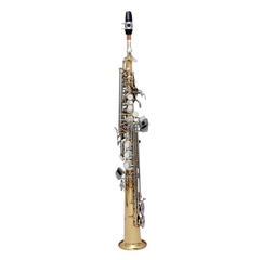 Sax Soprano Eagle SP502LN Laqueado Chaves Niqueladas