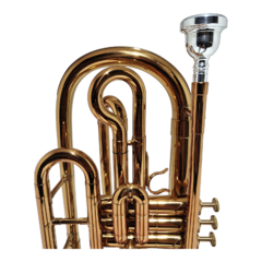 Trombonito Sib Solpac TM10 Laqueado Bronze - Saldo - Plander