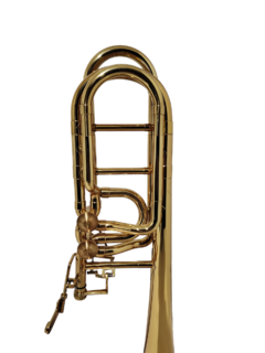 Imagem do Trombone de Vara Baixo Solpac Sib/Fá/Gb TV50 com Rotor Laqueado - Saldo