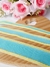 Kit Fita Decorativa Pespontada Azul Frozen Com Amarelo