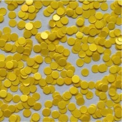 Glitter Redondo Amarelo