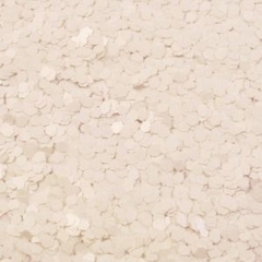 Glitter Hexagonal Médio Branco