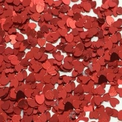 Glitter Coração Vermelho