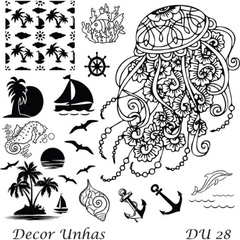 Decor Unhas 28 - Mar, Praia, Barco, Verão